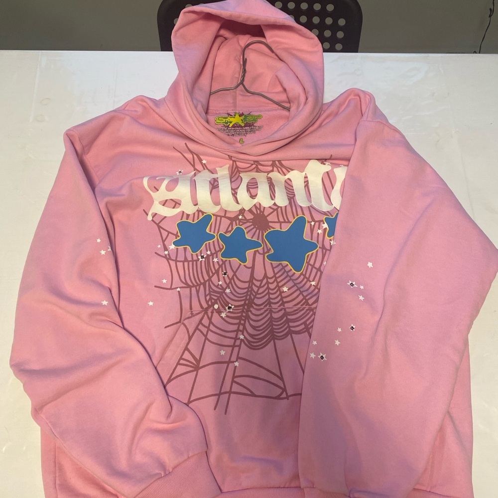 Pink Atlanta Sp5der hoodie